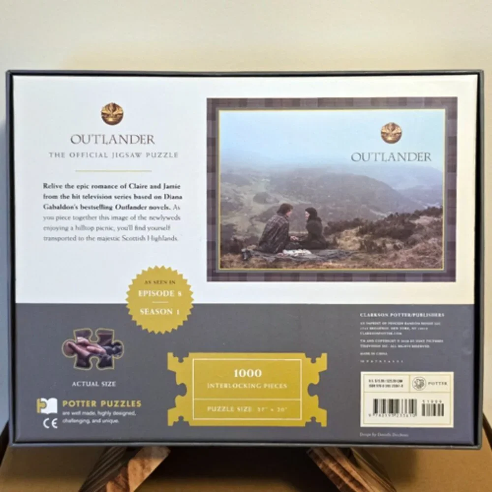 Outlander Starz 1000-Piece Puzzle Claire & Jamie Fraser S1-8 Complete & Counted